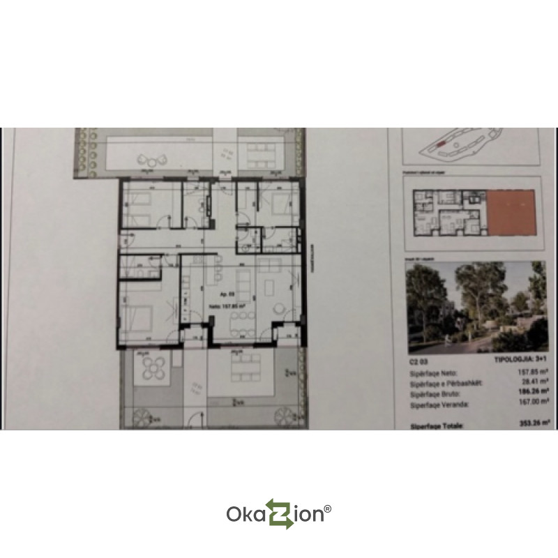 SHITET APARTAMENT 3+1 - Park House, Mjull Bathore thumbnail 6