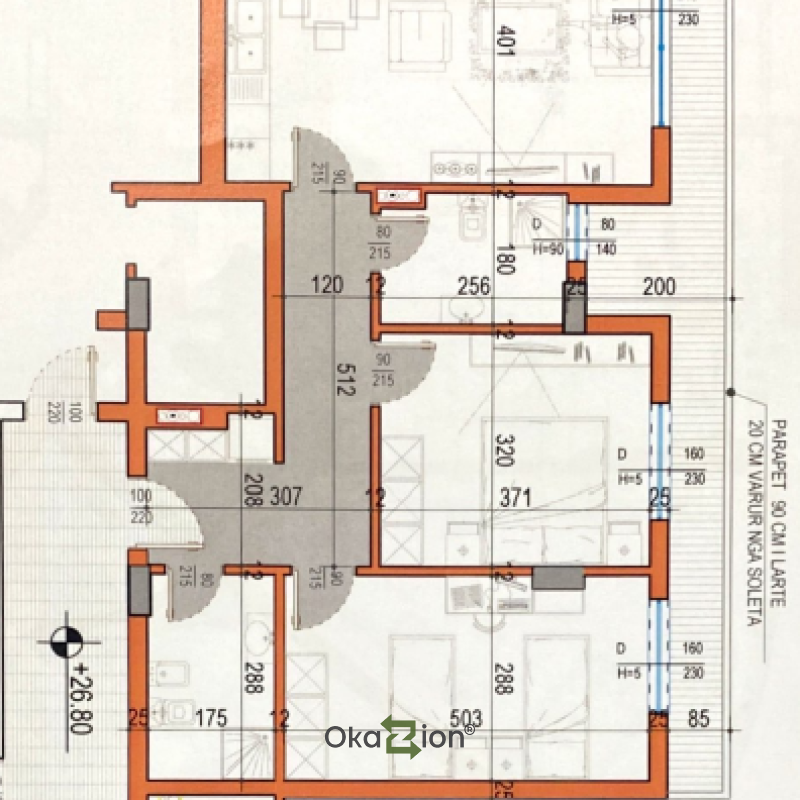 SHITET, APARTAMENT 2+1+2, ASTIR, TIRANË
