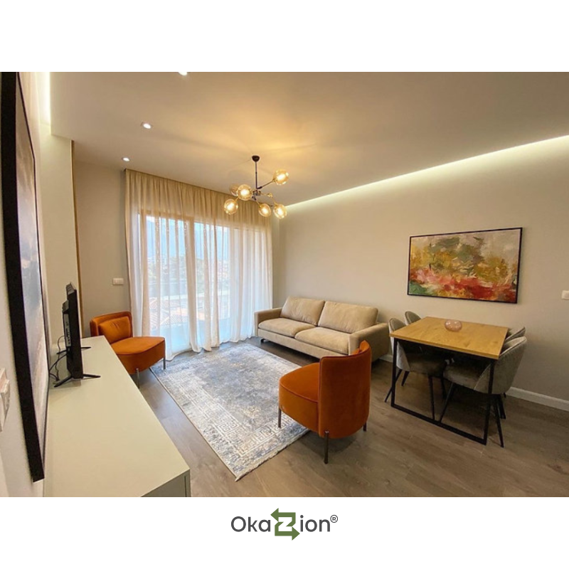 Apartament luksoz 1+1+Parking per qira tek Rruga e Dibres.