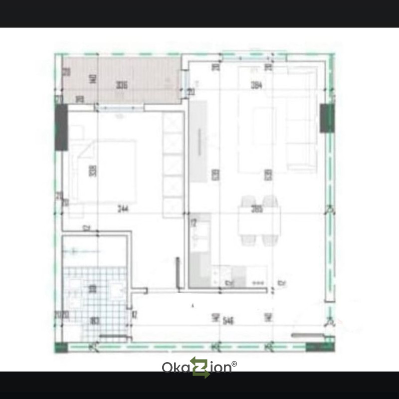 Apartament 1+1 per shitje tek Bridge Side Residence ne Paskuqan.
