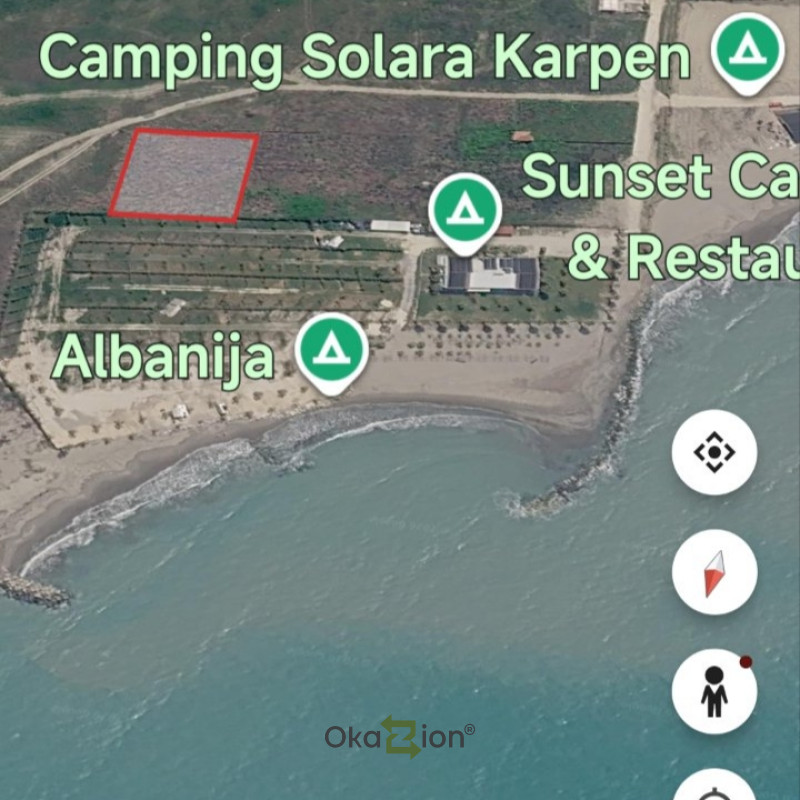 Shitet tokë 2,000 m² në Karpen, Kavajë
